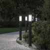 vidaXL Pollarivalaisimet sensorilla 3 kpl 80 cm ruostumaton ter&auml;s IP44