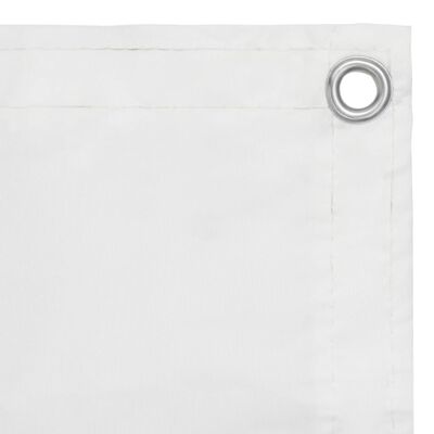 vidaXL Parvekkeen suoja valkoinen 120x400 cm Oxford kangas
