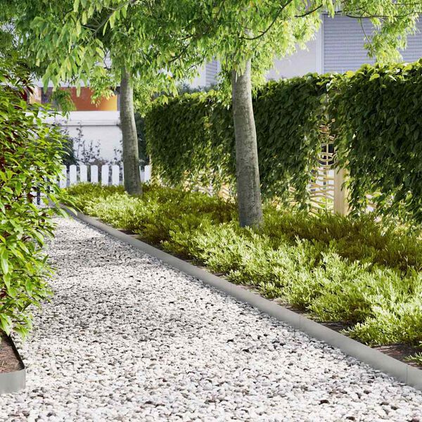 vidaXL Nurmireunus 20 pcs Hopea 100 x 0.05 x 20 cm Galvanoitu ter&auml;s