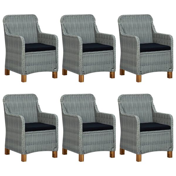 vidaXL 9-osainen Puutarhan ruokailuryhm&auml; vaaleanharmaa