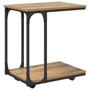vidaXL Sivup&ouml;yt&auml; Artisan tammi 50 x 35 x 55.5 cm Tekninen puu