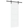 vidaXL Liukuovi 78 x 211 cm Tekninen puu Valkoinen ja musta