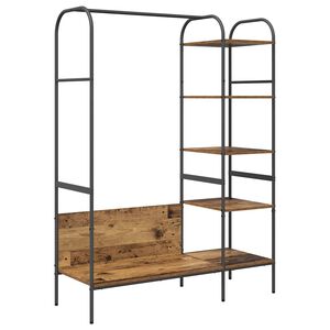 vidaXL Vaatev&auml;line Ruskea tammi 120 x 44 x 160 cm Tekninen puu