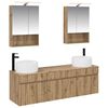 vidaXL Kylpyhuoneen kaappisetti 5 pcs Artisaanitammi 50 x 14,5 x 70 cm