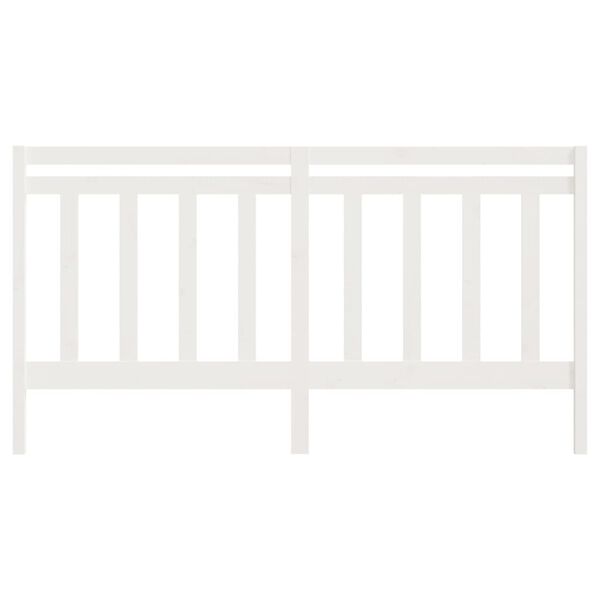 vidaXL S&auml;ngynp&auml;&auml;ty valkoinen 186x4x100 cm t&auml;ysi m&auml;nty