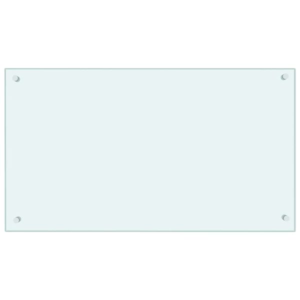 vidaXL Keitti&ouml;n roiskesuoja maitov&auml;ri 90x50 cm karkaistu lasi