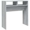 vidaXL Konsolip&ouml;yt&auml; harmaa Sonoma 78x30x80 cm tekninen puu