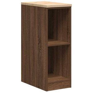 vidaXL Autotallin s&auml;ilytyskaappi ruskea tammi 30x51x85 cm t&auml;ysi m&auml;nty