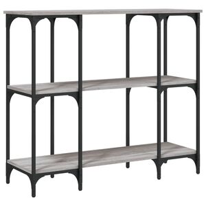 vidaXL Konsolip&ouml;yt&auml; harmaa Sonoma 100x34,5x75 cm tekninen puu