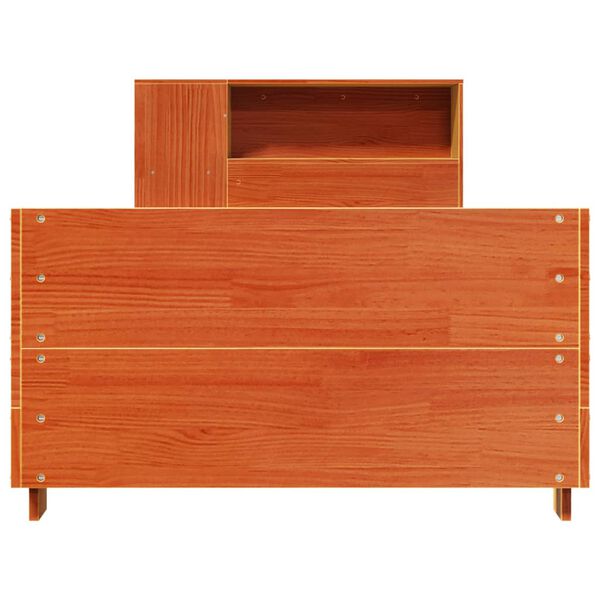 vidaXL S&auml;ngynrunko ilman patjaa vahanruskea 75x190 cm t&auml;ysi m&auml;nty