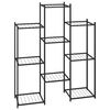 vidaXL Kukkateline 83x25x100 cm musta rauta