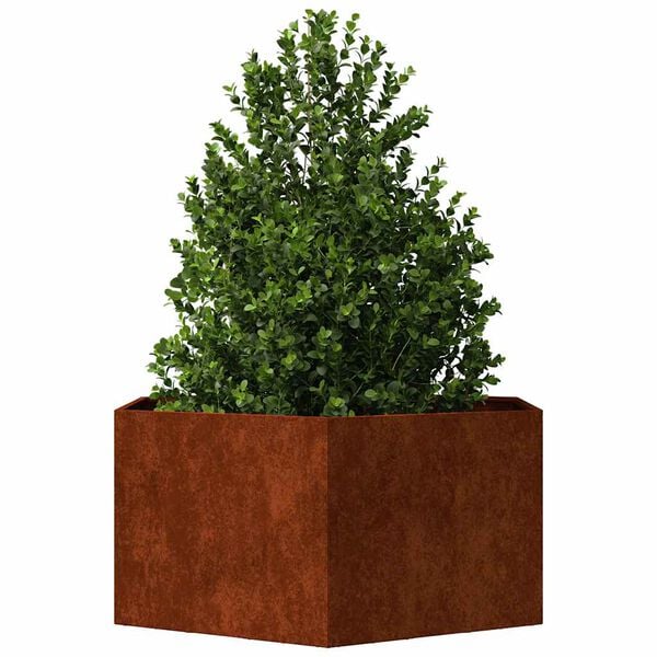 vidaXL Kukkalaatikko ruoste 90x90x45 cm Corten ter&auml;s