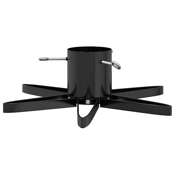 vidaXL Joulukuusen Jalusta 1.73 Musta 49 x 49 x 15,5 cm Ter&auml;s