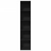 vidaXL Kirjahylly musta 40x30x189 cm tekninen puu
