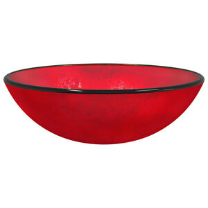 vidaXL Pesuallas karkaistu lasi 42x14 cm punainen