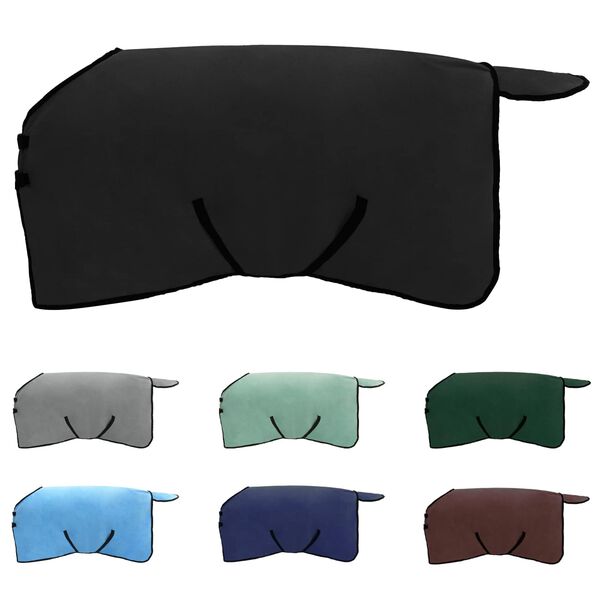 vidaXL Hevospeitto Musta Polyesteri