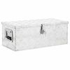 vidaXL S&auml;ilytyslaatikko hopea 70x31x27 cm alumiini