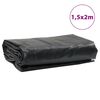 vidaXL Pressu musta 1,5x2 m 650 g/m&sup2;
