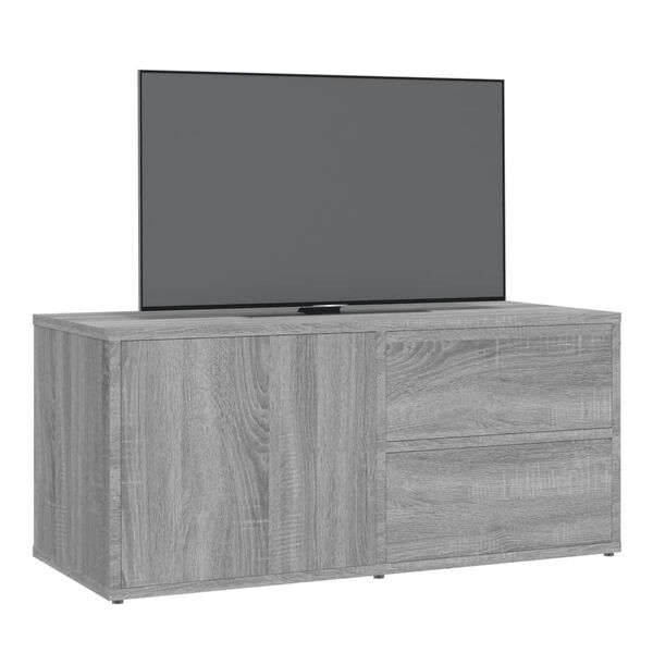 vidaXL TV-taso harmaa Sonoma 80x34x36 cm tekninen puu