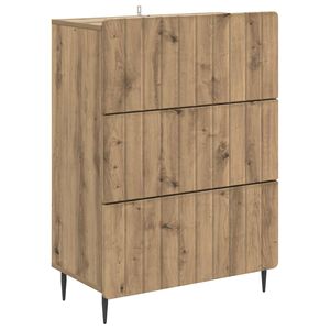 vidaXL Laatikkokaappi 66 x 34,5 x 92 cm Tekninen puu Artisaanitammi