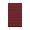 vidaXL Pliseerattu kaihdin, bordeaux'n punainen, 75x100 cm, kangas, leveys 74,4 cm, polyesteri