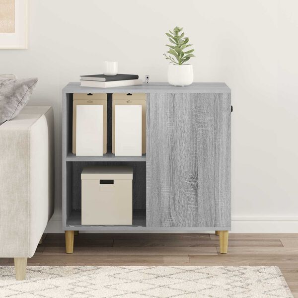 vidaXL Kissatalo Harmaa Sonoma 72 x 42.5 x 70 cm Tekninen puu