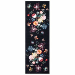 vidaXL Keitti&ouml;matto Musta 180 x 60 cm Sametti