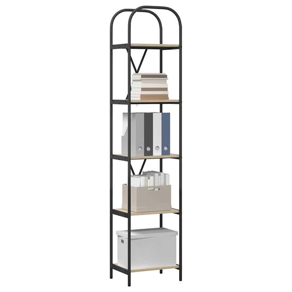 vidaXL Kirjahylly Sonoman tammi 40 x 30 x 183 cm Tekninen puu