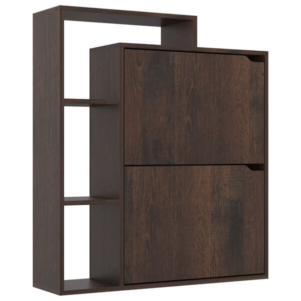 vidaXL Kenk&auml;kaappi savutammi 79,5x24x90,5 cm lastulevy