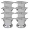 vidaXL Py&ouml;re&auml;t sohvanjalat 8 kpl kromi 60 mm