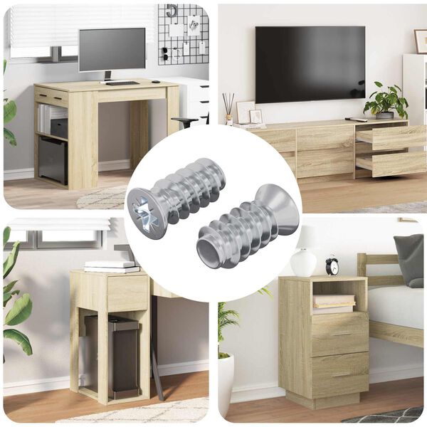 vidaXL Ruuvi 2 pcs Hopea M6 x 12 mm Rauta