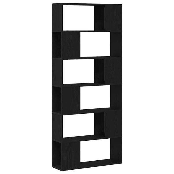 vidaXL TV-tasosetti Musta 80 x 24 x 186 cm Tekninen puu