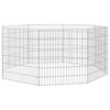 vidaXL El&auml;inh&auml;kki Free Range 8-paneelia 54x60 cm galvanoitu rauta