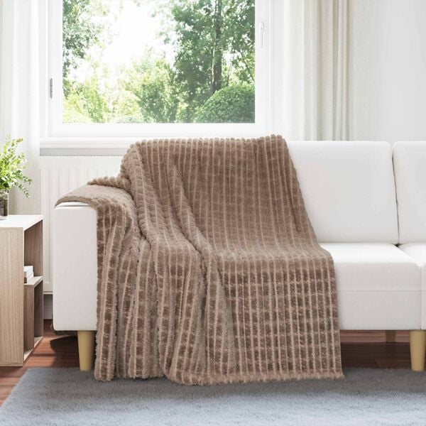 vidaXL Heittop&auml;&auml;llys 6 pcs Camel 200 x 150 cm Fleese