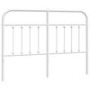 vidaXL Metallinen vaihtop&auml;&auml;ty valkoinen 135 cm