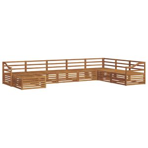 vidaXL Ulkosohvakokoelma 8 pcs Luonnollinen
