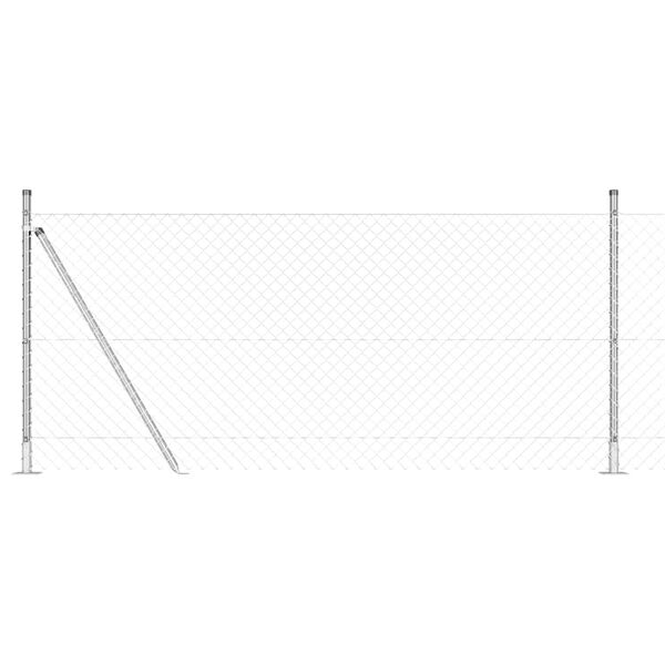 vidaXL Aitalatu Hopea 25 x 0,8 m (60 x 60 mm verkko) Ter&auml;s