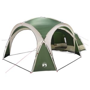 vidaXL Sivukuvio katolla Vihre&auml; 410 x 410 x 250 cm Polyesteri ja ter&auml;s