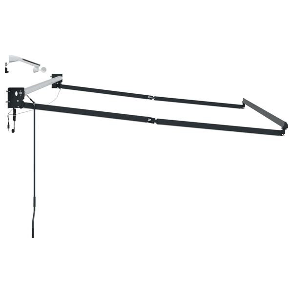 vidaXL S&auml;hk&ouml;k&auml;ytt&ouml;inen ulosvetokangasrunko Antrasiitti 3,5 x 2,5 m