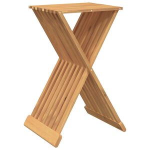 vidaXL Kokoontaitettava jakkara 40x32,5x70 cm t&auml;ysi tiikki