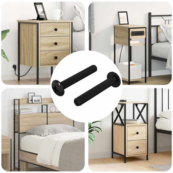 vidaXL Ruuvi 2 pcs Hopea 5 x 30 mm Rauta