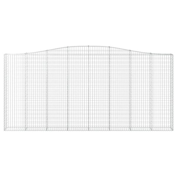 vidaXL Kaarevat kivikorit 6 kpl 400x30x180/200 cm galvanoitu rauta