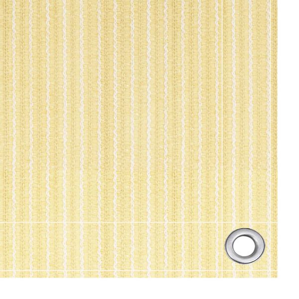 vidaXL Parvekkeen suoja beige 120x500 cm HDPE
