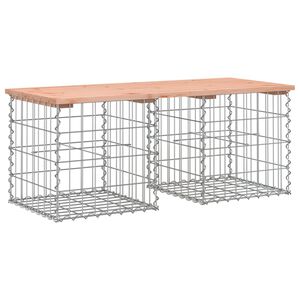 vidaXL Puutarhapenkki kivikori tyyli 103x44x42 cm t&auml;ysi douglaskuusi