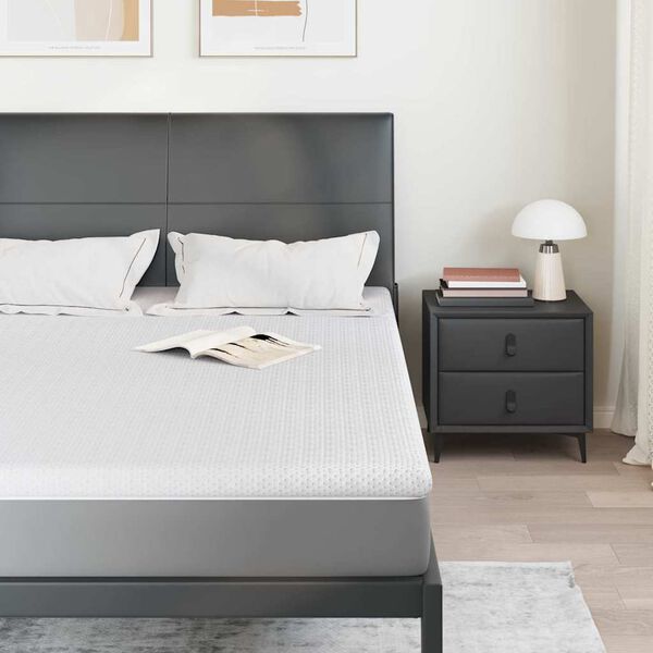 vidaXL Patjanp&auml;&auml;llinen Valkoinen 140 x 190 x 6 cm Jacquard-kangas