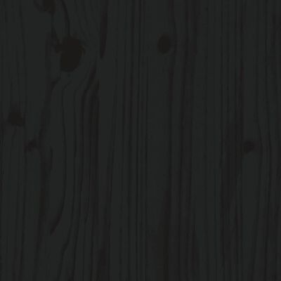 vidaXL Penkki musta 112,5x51,5x96,5 cm täysi mänty