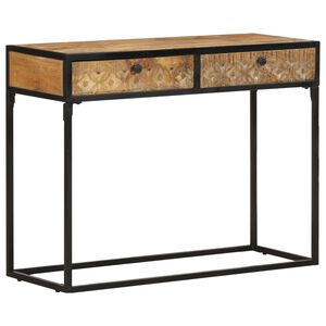 vidaXL Konsolip&ouml;yt&auml; 100x35x75 cm t&auml;ysi mangopuu