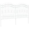 vidaXL Puutarha-aita Valkoinen 240 x 165 cm Jauhemaalattu teräs
