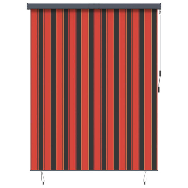 vidaXL Ulkorullaverho Säädettävä Oranssi ja ruskea 220 x 250 cm kangas