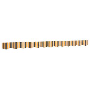 vidaXL Vaihtokangas markiisin helma keltainen/harmaa raidallinen 300 cm